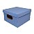 Caixa Organizadora Linho Dello Pequena Azul Claro 2204-B - Imagem 1