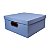 Caixa Organizadora Linho Dello Grande Azul Claro 2206-B - Imagem 1