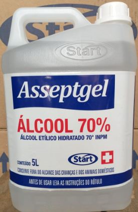Alcool 70º Liq. 5l Asseptgel Start - Imagem 1