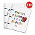 Kit Caderno Argolado Frases Coloridas Fina Ideia 4764 C/2 Unidades - Imagem 1