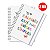 Kit Caderno Universitario 96fls Frases Coloridas 2345 C/2 Unidades - Imagem 1