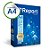 Papel Sulfite A-4 75G Report Azul PCT C/500FLS - Imagem 1