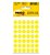Etiqueta Pimaco TP 12 Amarela PCT C/210 UN - Imagem 1