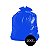 Saco de Lixo Comum Azul 200LTS PCT C/100 UN - Imagem 1