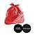 Saco de Lixo Reforçado Vermelho 60LTS PCT C/100 UN - Imagem 1