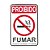 Placa Sinalizadora Proibido Fumar 220AB Poliestireno - Imagem 1