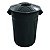 Lixeira Plástica Preta c/Tampa 40 Litros CR40 JSN - Imagem 1