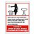 Placa para Sinalização de Poliestireno 15x20cm Sanitário Educativa Feminino 220AG - Imagem 1