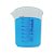 Copo Becker de Plástico Com Graduação Azul 150ml JProlab - Imagem 1