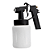 Pistola para Pintura Ar Direto BC 72-A 650ml com 2 Bicos Steula - Imagem 1