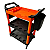 Carrinho para Ferramentas Storage Detail Preto e Laranja Kers - Imagem 1