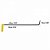 Haste Z com Dobra de 10cm Ponta Fina 70cm x 10mm Fast PDR Tools - Imagem 3