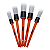 Kit de Pincéis Cerdas Sintéticas Master's Touch 5 Peças Kers - Imagem 1