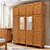 Guarda-Roupa Casal 8 Portas 3 Gavetas Internas com Espelho Grécia em Madeira Mel - Cavazotto - Imagem 1