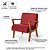 Conjunto de Poltronas Estofadas em Madeira Maciça Cléo Bordô – Straub Web - Imagem 8