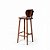 Conjunto Mesa Alta Bar Redonda Tampo em MDF Noronha com 2 Banquetas de Madeira Imbuia - Straub Web - Imagem 4