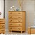 Cômoda para Quarto  em Madeira Maciça 5 Gavetas Havana Mel - Straub Web - Imagem 1