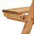 Mesa Rústica em Madeira Maciça para Jardim com 2 Bancos Dobráveis Garden Natural - Straub Web - Imagem 6