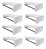 Kit 8 Cabideiros de Parede Arara Porta Roupas Quarto Closet Branco - Straub Web - Imagem 1