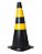 CONE PRETO/AMARELO 50CM - Imagem 1