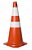 CONE LARANJA/BRANCO 50CM - Imagem 1