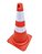 CONE FLEXIVEL LAR/BCO 75 CM REFLETIVO PLASTCOR - Imagem 2