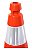 CONE PVC 75 COM REFLETIVO C/ BASE BORRACHA ECOSINAL - Imagem 2