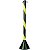 Pedestal de Sinalização 90cm Preto e Amarelo - Imagem 1