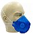 Kit com 10 - Respirador PFF2 Azul c/ Válvula - CA 44746 - Imagem 2