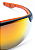 Óculos Steelflex Neon Antirrisco Vermelho Espelhado CA 40906 - Imagem 3