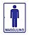 Placa Sanitário Masculino e Feminino 15x20cm - Imagem 1