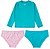 Conjunto Praia Tip Top 3 Pçs Toddler Coruja Camiseta Manga Longa + 2 Calcinhas UV50+ Feminino - Imagem 2