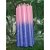 Vela palito bicolor rosa e azul Pct 8 Un - Imagem 1