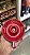 Castiçal vela palito metal vermelho laroye - Imagem 1