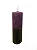 Vela Sete dias Bicolor Roxo e Preto 280g - Imagem 1