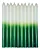 Vela Palito- Verde c/ Branco Pct 8 Und - Imagem 1
