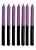 Vela Palito- Roxo c/ Preto Pct 8 Und - Imagem 1