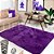 Tapete Felpudo Violeta Antiderrapante para Sala e Quarto - Imagem 2