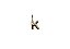 Pingente Bold letra K - Imagem 1