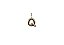 Pingente Bold letra Q - Imagem 1