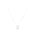 Colar Coração Miracle Ouro Branco - Imagem 1