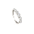 Anel 7 Florzinhas Ouro Branco - Imagem 1