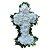 Cruz de Flores Brancas Naturais - Imagem 1