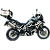 Escapamento Ponteira PW25 escovado com protetor em fibra de carbono Link Inox escovado Triumph Tiger 900 2024-2025 Power Escapamentos - Imagem 1