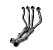 Coletor FULL 4X2X2 ( SEM LINKS ) Para Par DE Ponteiras Inox Suzuki HAYABUSA 2022-2023 G3 Power Escapamentos - Imagem 1