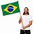 Bandeira Do Brasil com Cabo Flâmula com Haste Torcida Copa do Mundo Jogos Olímpicos Desfile 7 de Setembro Festa Nações - Imagem 1