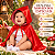 Fantasia Bebê Menina Capa Chapeuzinho Vermelho Forrada com Capuz Baby Infantil Mesversário Princesa Festa Carnaval Aniversário Ensaio Fotográfico Conto de Fadas - Imagem 8