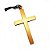 Crucifixo Colar Cruz Fantasia Padre Monge Freira Vampiro Cordão Acessório Fantasia Halloween Carnaval Dia das Bruxas - Imagem 1