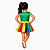 Fantasia Frevo Infantil Feminina Carnaval Festa Roupa Tradicional Regional Olinda Pernambuco Tema Folclore Estados Brasileiros - Imagem 2