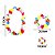 Kit Havaiano Flores Coloridas Acessórios Fantasia Havaiana Hula Hula Luau Festa Tropical Aloha Carnaval - Imagem 4
